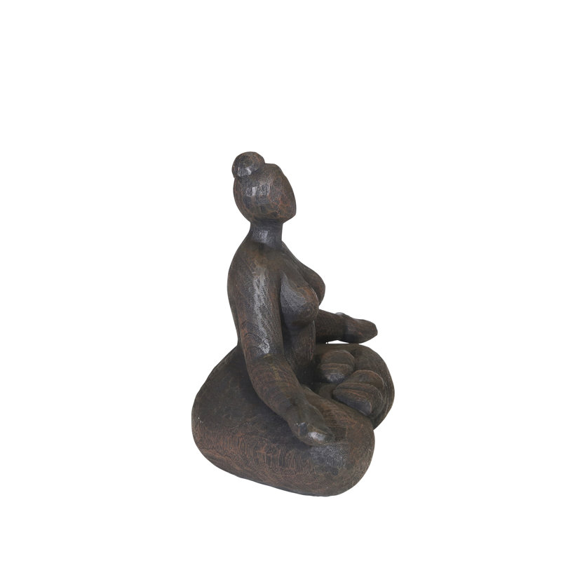 World Menagerie Oglesby Resin Namaste Female Yoga Figurine Wayfair.ca